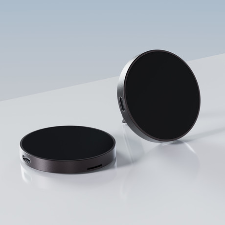 ALLITY AWC-210-15WMS brezžični polnilec / stojalo, univerzalni, 15W brezžično polnjenje, MagSafe tehnologija, nastavljiv naklon, USB-C, priložen kabel, siv (Graphite)