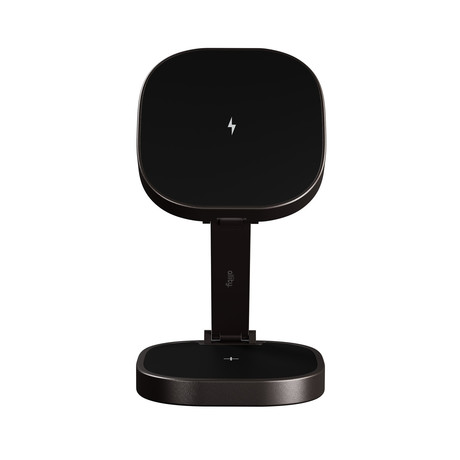 ALLITY AWC-220-25WMS brezžični polnilec / stojalo / polnilna postaja, univerzalni, 25W brezžično polnjenje, MagSafe tehnologija, nastavljiv naklon, USB-C, priložen kabel, siv (Graphite)
