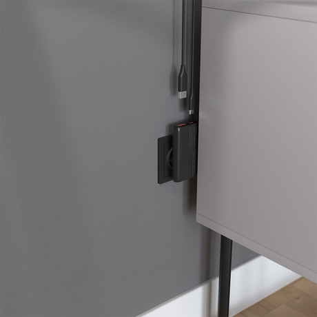 ALLITY ATC-02 GaN polnilec, 65W, 1x USB-C, 1x USB-A, Power Delivery, Quick Charge, polnjenje / napajanje, univerzalna kompatibilnost, Plug&Play, tehnologija GaN, črn