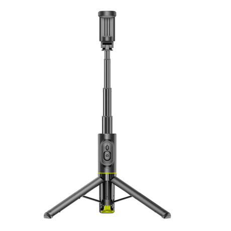 ALLITY ABA-401 selfie stick palica / tripod stojalo za telefon, do 7", univerzalno, nastavljiva dolžina / naklon, AUTO Pop-Up odpiranje, zložljiva oblika, magnetni Bluetooth daljinec, črna