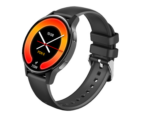 FOREVER iGO4 JW-600 pametna ura, 1.28" AMOLED zaslon, BT 5.3, Android + iOS, baterija, aplikacija, spremljanje zdravja, analiza spanca, 100+ športnih načinov, 2 paščka, IP67, črna (Phantom Black)
