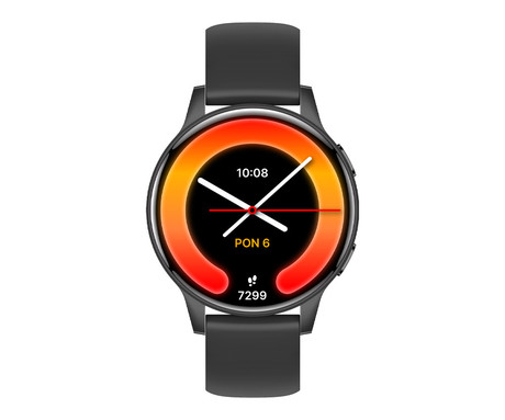 FOREVER iGO4 JW-600 pametna ura, 1.28" AMOLED zaslon, BT 5.3, Android + iOS, baterija, aplikacija, spremljanje zdravja, analiza spanca, 100+ športnih načinov, 2 paščka, IP67, črna (Phantom Black)