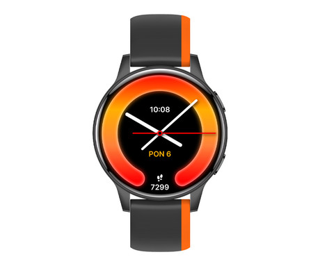 FOREVER iGO4 JW-600 pametna ura, 1.28" AMOLED zaslon, BT 5.3, Android + iOS, baterija, aplikacija, spremljanje zdravja, analiza spanca, 100+ športnih načinov, 2 paščka, IP67, črna (Phantom Black)