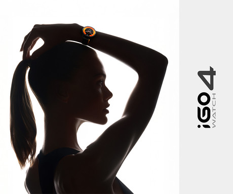 FOREVER iGO4 JW-600 pametna ura, 1.28" AMOLED zaslon, BT 5.3, Android + iOS, baterija, aplikacija, spremljanje zdravja, analiza spanca, 100+ športnih načinov, 2 paščka, IP67, črna (Phantom Black)