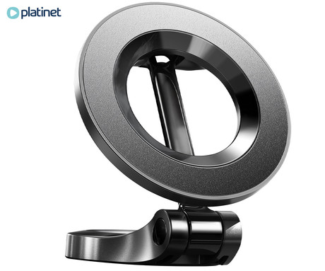 PLATINET PUCH2230 magnetni avto nosilec za telefon, univerzalni, za velikosti od 4.7" do 7", 360° vrtenje, MagSafe tehnologija, 24 magnetov, 3M nalepka, črn