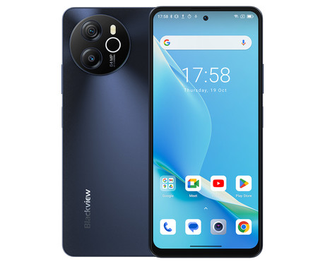 Blackview SHARK 8 pametni telefon, 6.78", 8GB+128GB, 4G LTE, IPS 2.4K FHD+, 120Hz, Android, 5000mAh, Dual SIM, GPS, + ovitek, črno siv (Moonlight Gray)