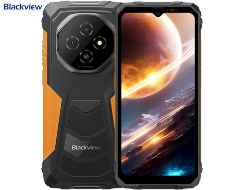 Blackview FORT 1 robustni pametni telefon, 6.56", 4G LTE, 6GB+256GB, HD+ IPS, 90Hz, Android, 3v1 AI, 10000mAh, WIFI 5, BT 5.2, Dual SIM, GPS, NFC, IP68 & IP69K & MIL-STD-810H, oranžen