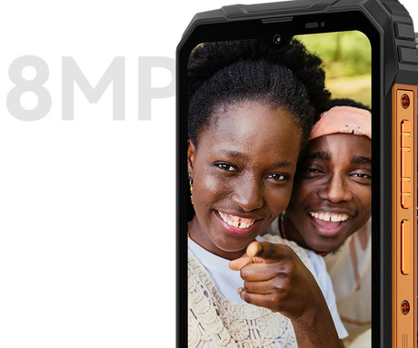 Blackview FORT 1 robustni pametni telefon, 6.56", 4G LTE, 6GB+256GB, HD+ IPS, 90Hz, Android, 3v1 AI, 10000mAh, WIFI 5, BT 5.2, Dual SIM, GPS, NFC, IP68 & IP69K & MIL-STD-810H, oranžen