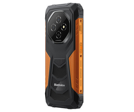 Blackview FORT 1 robustni pametni telefon, 6.56", 4G LTE, 6GB+256GB, HD+ IPS, 90Hz, Android, 3v1 AI, 10000mAh, WIFI 5, BT 5.2, Dual SIM, GPS, NFC, IP68 & IP69K & MIL-STD-810H, oranžen