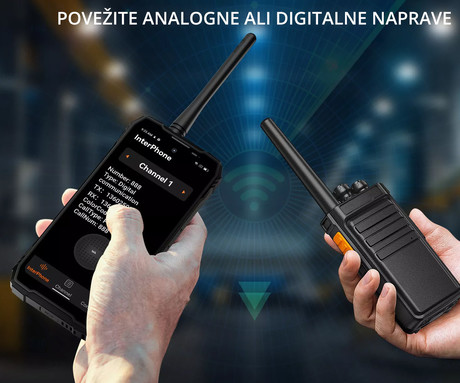 Blackview XPLORE 1 WALKIE TALKIE robustni pametni telefon, 6.78", 5G VoLTE, 12GB+256GB, 2.4K FHD+ IPS, 120Hz, Android, 3v1 AI, 20000mAh, WIFI 6, BT 5.2, Dual SIM, GPS, NFC, Dual-Mode UHF/VHF, oranžen