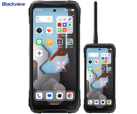 Blackview XPLORE 1 WALKIE TALKIE robustni pametni telefon, 6.78", 5G VoLTE, 12GB+256GB, 2.4K FHD+ IPS, 120Hz, Android, 3v1 AI, 20000mAh, WIFI 6, BT 5.2, Dual SIM, GPS, NFC, Dual-Mode UHF/VHF, črn