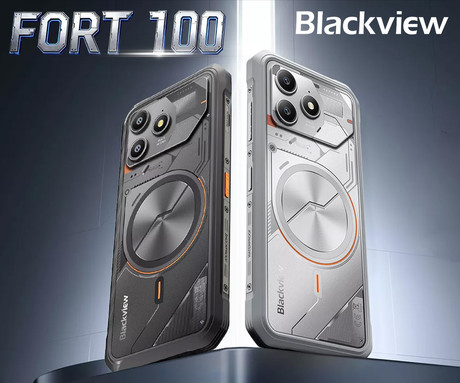 Blackview FORT 100 robustni pametni telefon, 6.56", 4G LTE, 8GB+128GB, HD+ IPS, 90Hz, Android, 3v1 AI, 5000mAh, WIFI 5, BT 5.0, Dual SIM, GPS, NFC, IP68 & IP69K & MIL-STD-810H, črn (Cosmic Black)