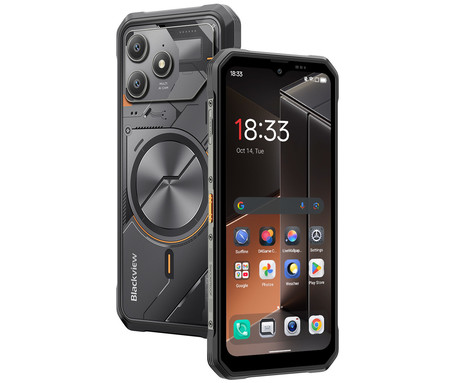 Blackview FORT 100 robustni pametni telefon, 6.56", 4G LTE, 8GB+128GB, HD+ IPS, 90Hz, Android, 3v1 AI, 5000mAh, WIFI 5, BT 5.0, Dual SIM, GPS, NFC, IP68 & IP69K & MIL-STD-810H, črn (Cosmic Black)