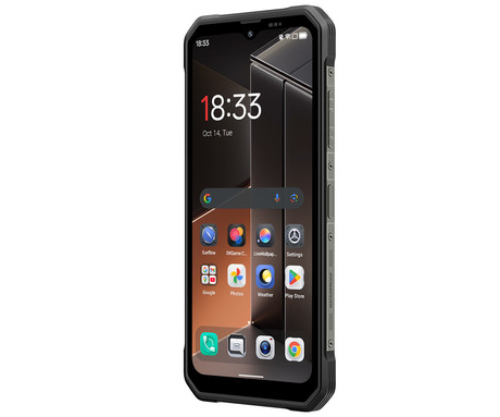 Blackview FORT 100 robustni pametni telefon, 6.56", 4G LTE, 8GB+128GB, HD+ IPS, 90Hz, Android, 3v1 AI, 5000mAh, WIFI 5, BT 5.0, Dual SIM, GPS, NFC, IP68 & IP69K & MIL-STD-810H, črn (Cosmic Black)