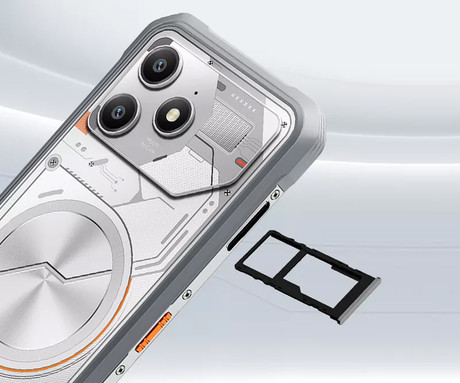 Blackview FORT 100 robustni pametni telefon, 6.56", 4G LTE, 8GB+128GB, HD+ IPS, 90Hz, Android, 3v1 AI, 5000mAh, WIFI 5, BT 5.0, Dual SIM, GPS, NFC, IP68 & IP69K & MIL-STD-810H, bel (Lunar White)