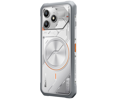 Blackview FORT 100 robustni pametni telefon, 6.56", 4G LTE, 8GB+128GB, HD+ IPS, 90Hz, Android, 3v1 AI, 5000mAh, WIFI 5, BT 5.0, Dual SIM, GPS, NFC, IP68 & IP69K & MIL-STD-810H, bel (Lunar White)