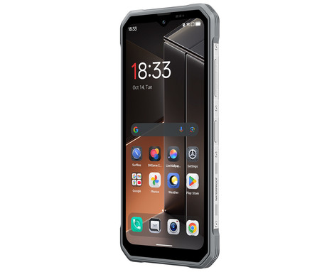 Blackview FORT 100 robustni pametni telefon, 6.56", 4G LTE, 8GB+128GB, HD+ IPS, 90Hz, Android, 3v1 AI, 5000mAh, WIFI 5, BT 5.0, Dual SIM, GPS, NFC, IP68 & IP69K & MIL-STD-810H, bel (Lunar White)