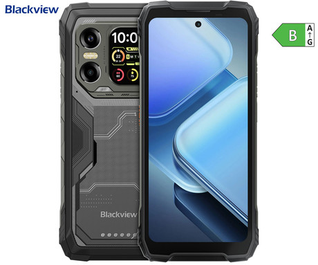 Blackview XPLORE X1 robustni pametni telefon, 6.78", 5G VoLTE, 12GB+256GB, 2.4K FHD+ IPS, 120Hz, Android, 3v1 AI, 10000mAh, WIFI 6, BT 5.2, Dual SIM, GPS, NFC, 2" zadnji zaslon, črn