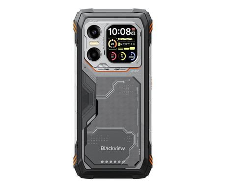 Blackview XPLORE X1 robustni pametni telefon, 6.78", 5G VoLTE, 12GB+256GB, 2.4K FHD+ IPS, 120Hz, Android, 3v1 AI, 10000mAh, WIFI 6, BT 5.2, Dual SIM, GPS, NFC, 2" zadnji zaslon, oranžen