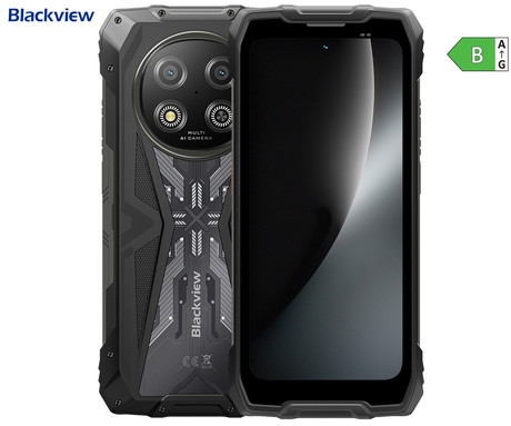 Blackview ROCK 2 robustni pametni telefon, 6.67", 5G, 12GB+256GB, HD+ IPS, 120Hz, Android, 3v1 AI, 15000mAh, WIFI 5, BT 5.0, Dual SIM, GPS, NFC, IP68 & IP69K & MIL-STD-810H, črn