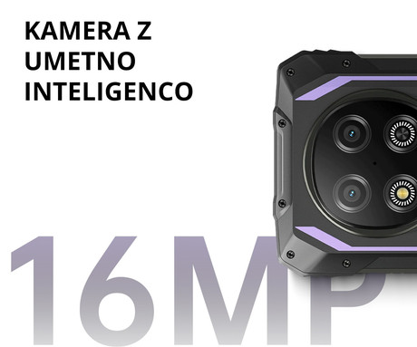 Blackview ROCK 2 robustni pametni telefon, 6.67", 5G, 12GB+256GB, HD+ IPS, 120Hz, Android, 3v1 AI, 15000mAh, WIFI 5, BT 5.0, Dual SIM, GPS, NFC, IP68 & IP69K & MIL-STD-810H, vijoličen