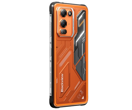 Blackview FORT 200 robustni pametni telefon, 6.78", 4G LTE, 12GB+256GB, FHD+ IPS, 120Hz, Android, 3v1 AI, 5000mAh, WIFI 5, BT 5.2, Dual SIM, GPS, NFC, IP68 & IP69K, oranžen (Blaze Orange)