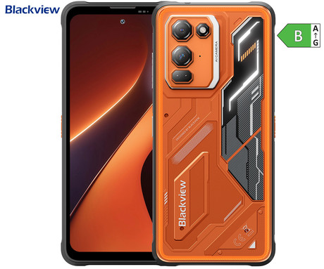 Blackview FORT 200 robustni pametni telefon, 6.78", 4G LTE, 12GB+256GB, FHD+ IPS, 120Hz, Android, 3v1 AI, 5000mAh, WIFI 5, BT 5.2, Dual SIM, GPS, NFC, IP68 & IP69K, oranžen (Blaze Orange)