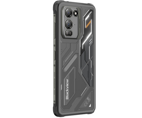 Blackview FORT 200 robustni pametni telefon, 6.78", 4G LTE, 12GB+256GB, FHD+ IPS, 120Hz, Android, 3v1 AI, 5000mAh, WIFI 5, BT 5.2, Dual SIM, GPS, NFC, IP68 & IP69K, črn (Phantom Black)