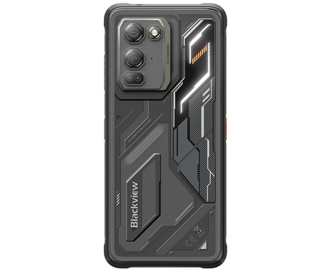 Blackview FORT 200 robustni pametni telefon, 6.78", 4G LTE, 12GB+256GB, FHD+ IPS, 120Hz, Android, 3v1 AI, 5000mAh, WIFI 5, BT 5.2, Dual SIM, GPS, NFC, IP68 & IP69K, črn (Phantom Black)