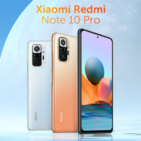EOL - Pametni telefon Xiaomi Redmi Note 10 Pro, 6.67'', 5020mAh, 8GB+128GB, 4G-LTE, moder (Glacier Blue)