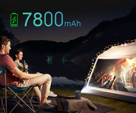 BYINTEK UFO P20 prenosni 3D LED DLP projektor, Android, WiFi, Bluetooth, 2GB+32GB, baterija, 350 lumnov, zvočniki, max 4K UHD, daljinec + torbica + stojalo