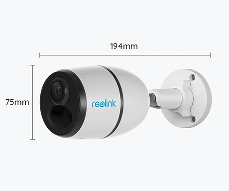 Kamera Reolink GO Plus, 4G LTE, brezžična, 2K Super HD, IR nočno snemanje, aplikacija, polnilna baterija, IP65 vodoodpornost, + možnost solarnega napajanja, bela
