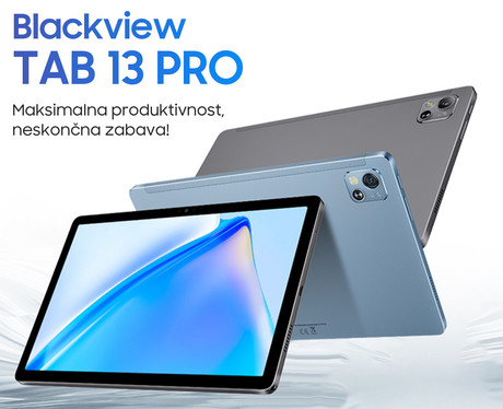 EOL - Blackview TAB 13 PRO tablični računalnik, 10.1", 4G-LTE, 8GB+128GB, IPS Full HD+, Android 13, WiFi, Bluetooth, GPS, priložen ovitek, moder (Twilight Blue)