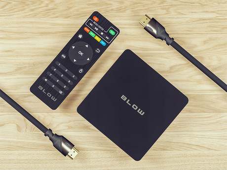 Blow TV BOX 4K V3 medijski predvajalnik, 4K UHD, Android, WiFi, LAN, 2GB + 16GB, HDMI, črn