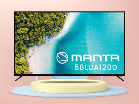 EOL - LED TV Manta 58LUA120D, 58'' (diagonala 147cm), 4K-UHD, HDR10, ANDROID, Smart, WiFi, RJ45, USB, HMDI, DVB-C/T2/S2, CI+, Dolby Digital