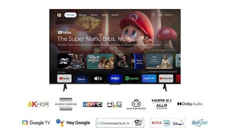 LED TV TCL 75P69B, 190cm (75"), 4K UHD, Google TV, WiFi 5, Bluetooth, HDR10, Dolby Audio, Google Assistant