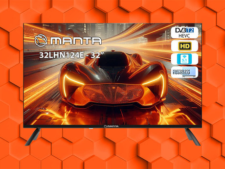 LED TV MANTA 32LHN124E, 32" (81cm), HD+, Dolby Digital+, STEREO 5.1, DVB-C/T/T2/S/S2/HEVC, Hotel Mode, 3x HDMI, 2x USB, 1x CI+, Frameless oblika