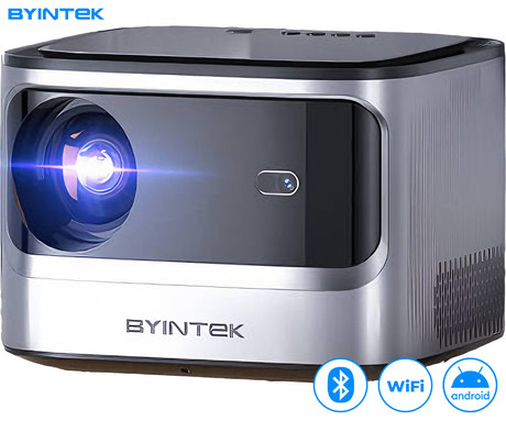 BYINTEK SKY X25 prenosni LED projektor, Android, Dual WiFi, Bluetooth, 900 ANSI lumnov, Full HD 1080p, STEREO zvočnik, samodejni fokus, max 4K UHD, USB / HDMI / AUX, + daljinec