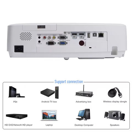 BYINTEK CLOUD C500W 3LCD projektor, bel