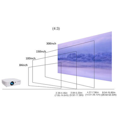 BYINTEK CLOUD C500W 3LCD projektor, bel