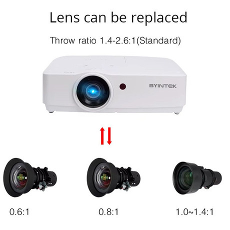 BYINTEK CLOUD C500W 3LCD projektor, bel