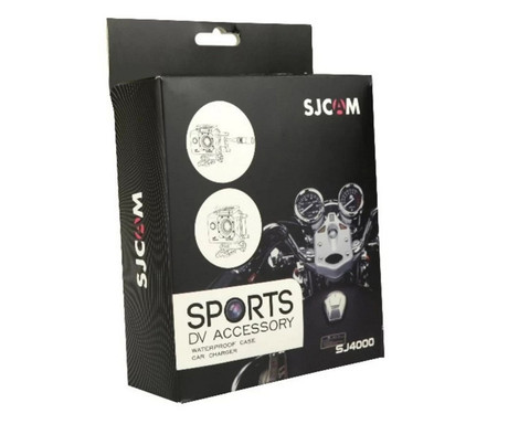 SJCAM SJ4000 series 2v1 dodatek, vodoodporno ohišje + avto polnilec