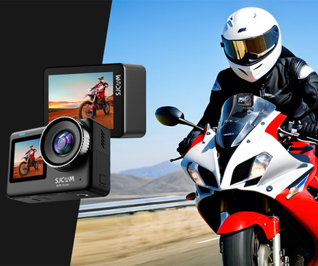 SJCAM SJ11 ACTIVE akcijska športna kamera, 4K Ultra HD, dvojni zaslon, 6-osna stabilizacija, polnilna baterija, 154° snemalni kot, Dual WIFI, 5ATM vodoodpornost, aplikacija, +dodatki, črna