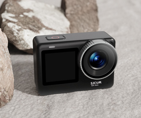 SJCAM SJ11 ACTIVE akcijska športna kamera, 4K Ultra HD, dvojni zaslon, 6-osna stabilizacija, polnilna baterija, 154° snemalni kot, Dual WIFI, 5ATM vodoodpornost, aplikacija, +dodatki, črna