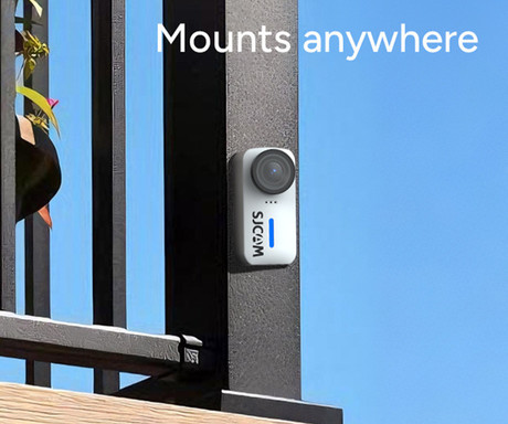 SJCAM C110 PLUS akcijska športna kamera, 4K Ultra HD, 6-osna stabilizacija, 8x digitalni ZOOM, polnilna baterija, 170° snemalni kot, Dual WIFI, aplikacija, +dodatki, bela