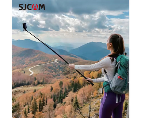 SJCAM selfie stick palica, raztegljiva / teleskopska, 120cm, črna