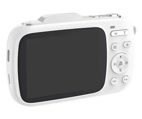 SJCAM ZV100 digitalni fotoaparat, 5K Ultra HD+, 80MP, 2.8" TFT zaslon, 18x digitalni ZOOM, FLASH bliskavica, polnilna baterija, AUTO fokus, 5 PRESET načinov, mikrofon, zvočnik, +dodatki, bel