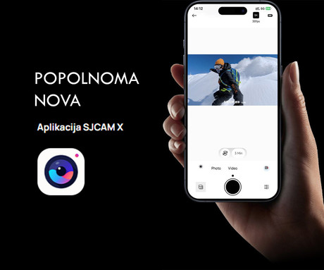 SJCAM SJ30 akcijska športna kamera, Standard Kit, 8K Ultra HD, 2.51" FLIP zaslon, SteadyMotion 2.0, 8x ZOOM, polnilna baterija, 140° snemalni kot, Dual WIFI, 5ATM vodoodpornost, aplikacija, +dodatki