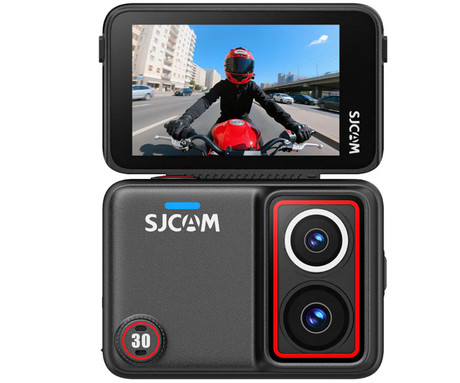 SJCAM SJ30 akcijska športna kamera, Standard Kit, 8K Ultra HD, 2.51" FLIP zaslon, SteadyMotion 2.0, 8x ZOOM, polnilna baterija, 140° snemalni kot, Dual WIFI, 5ATM vodoodpornost, aplikacija, +dodatki