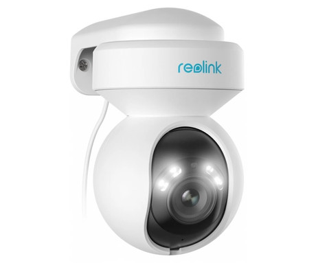 Reolink E540 IP kamera, 5MP Super HD, WiFi, vrtenje in nagibanje, IR nočno snemanje, LED reflektorji, 3x ZOOM, aplikacija, vodoodporna, dvosmerna komunikacija, bela